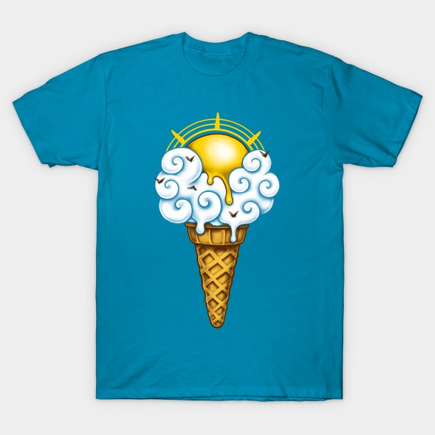 Sunny Ice Cream T-Shirt by c0y0te7